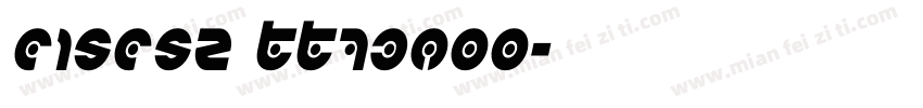 CISCSZ TT73o00字体转换